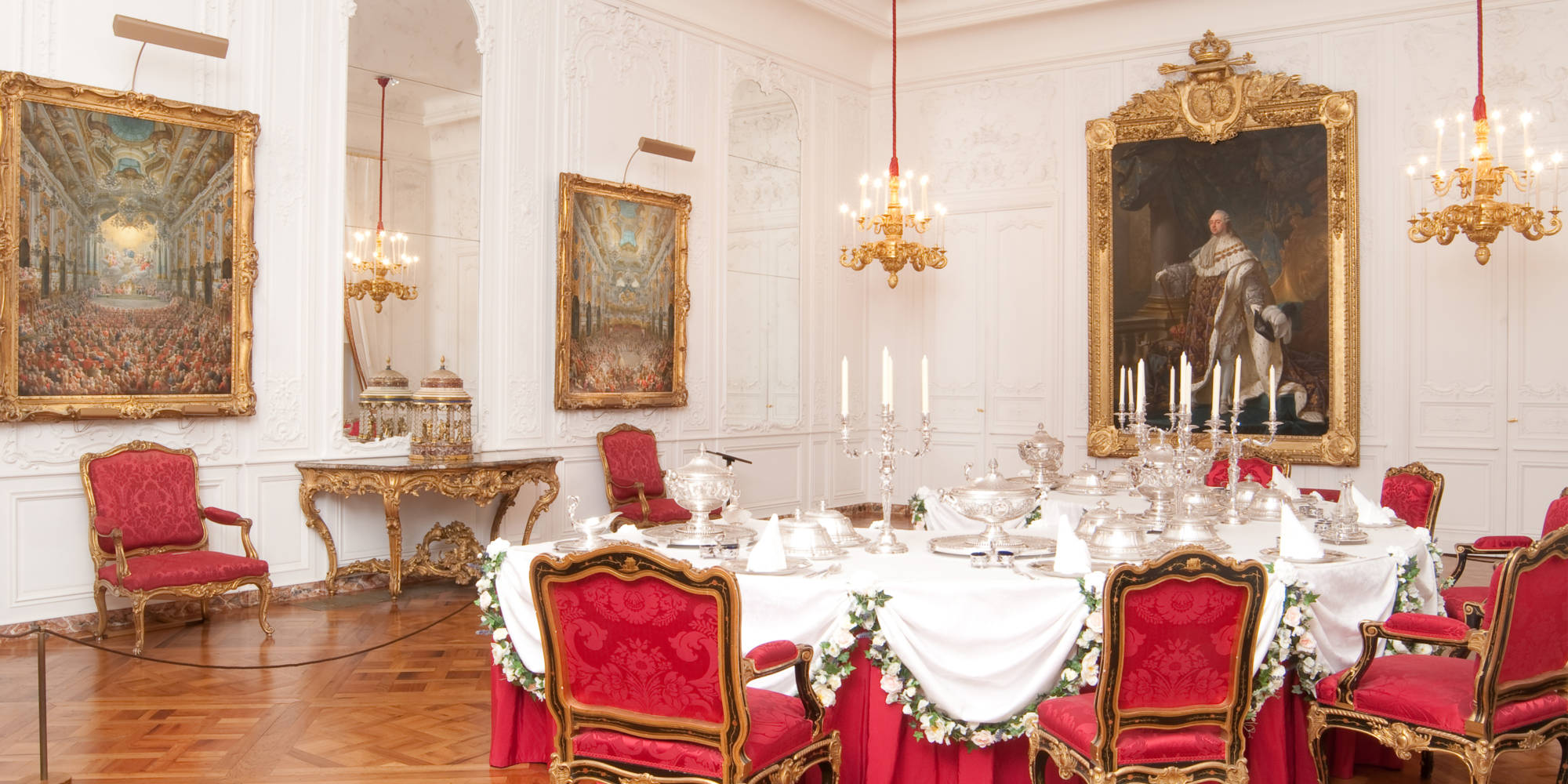 corporate manor white dinning room