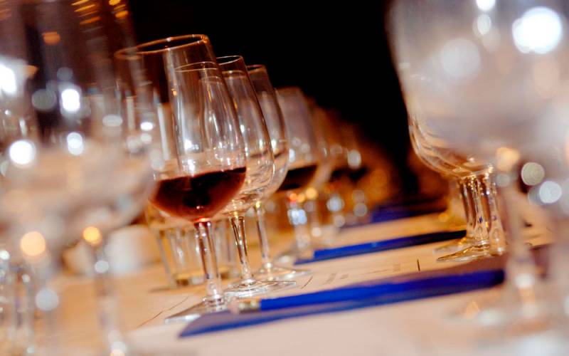 Wine tasting glasses