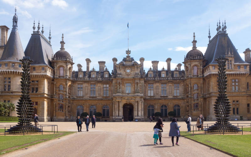 The North Front with visitors