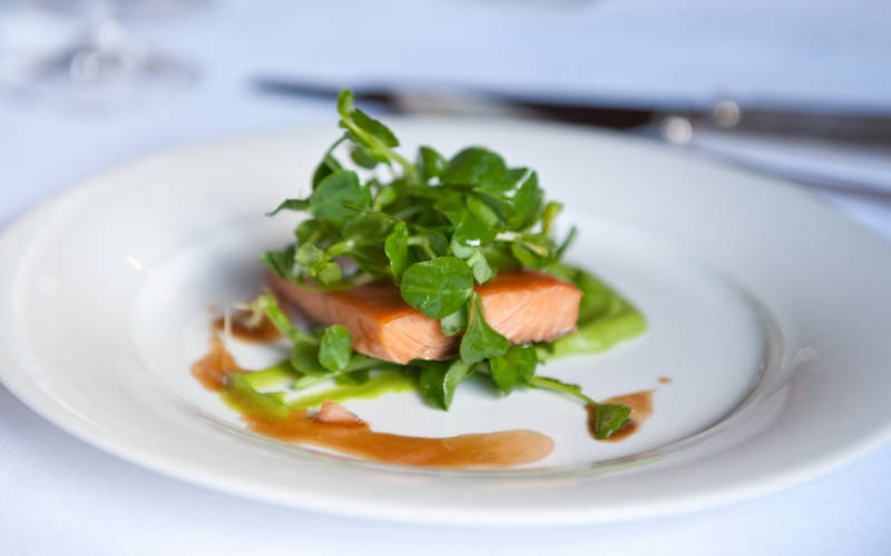 Corporate food salmon dish