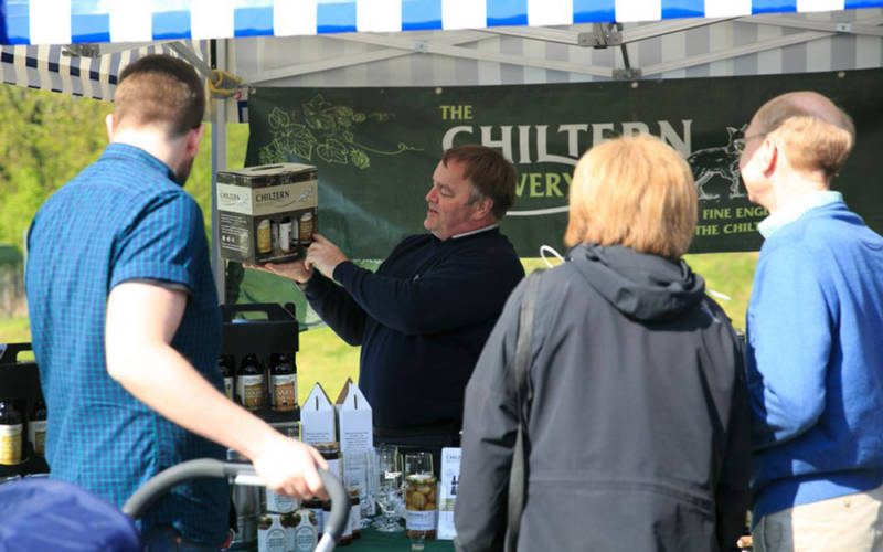 The Chiltern Brewery's stall at the Artisan Food Market