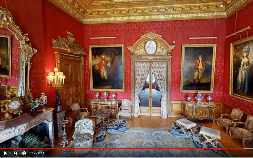 Screenshot of video on Red Drawing Room