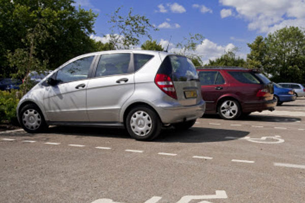 Disabled car park spaces