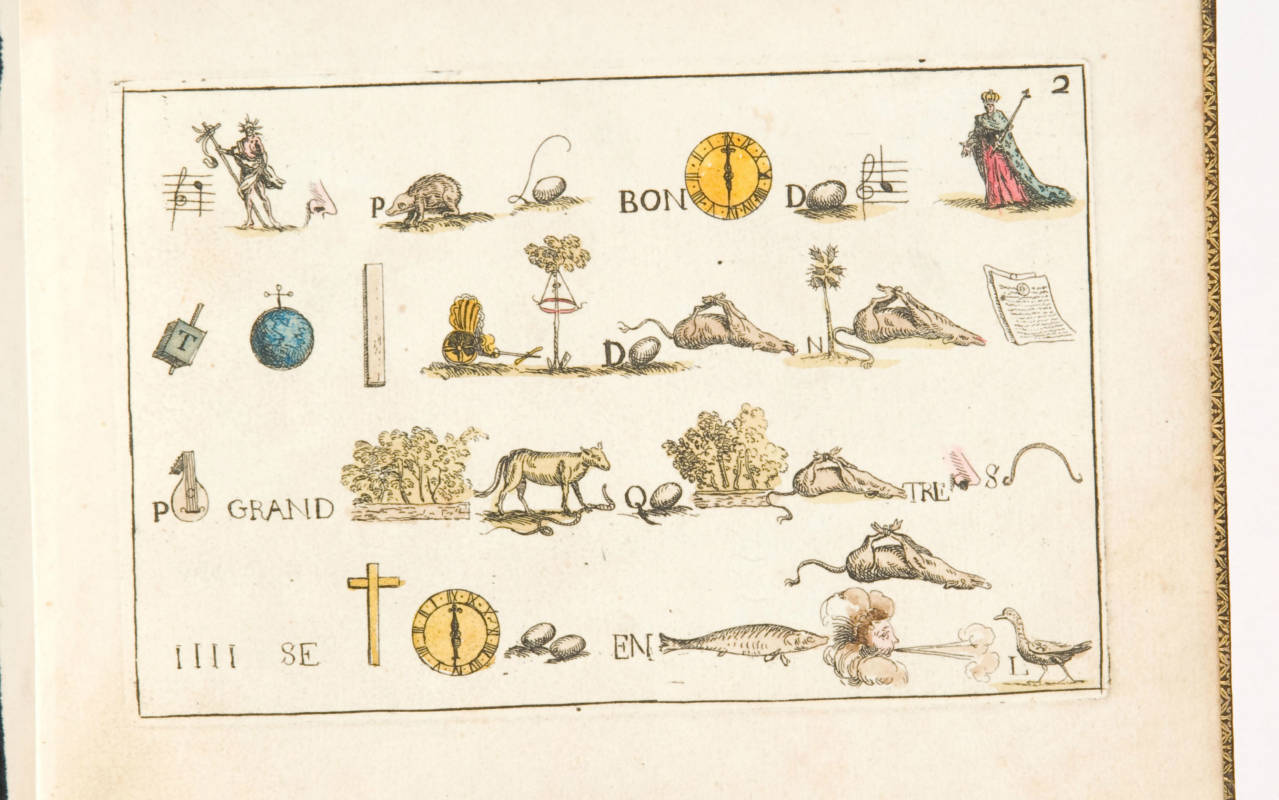 Rebus, 1716, with illustrations by Jean-Baptiste Oudry