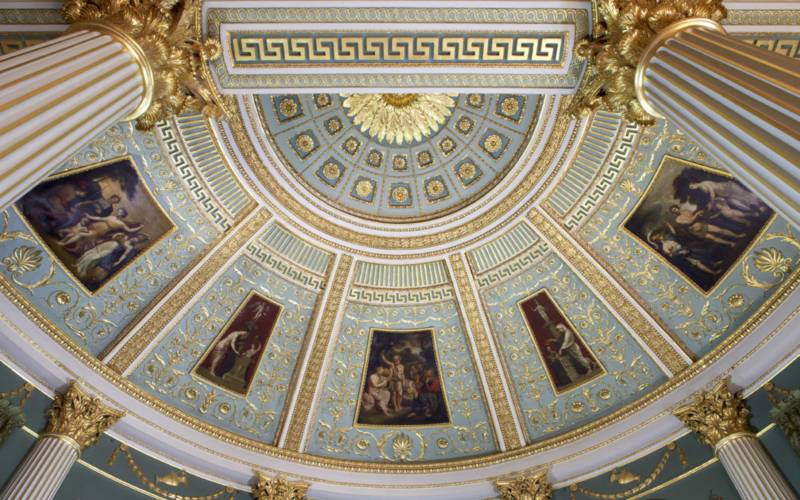 The ceiling of the Palm Room at Spencer House