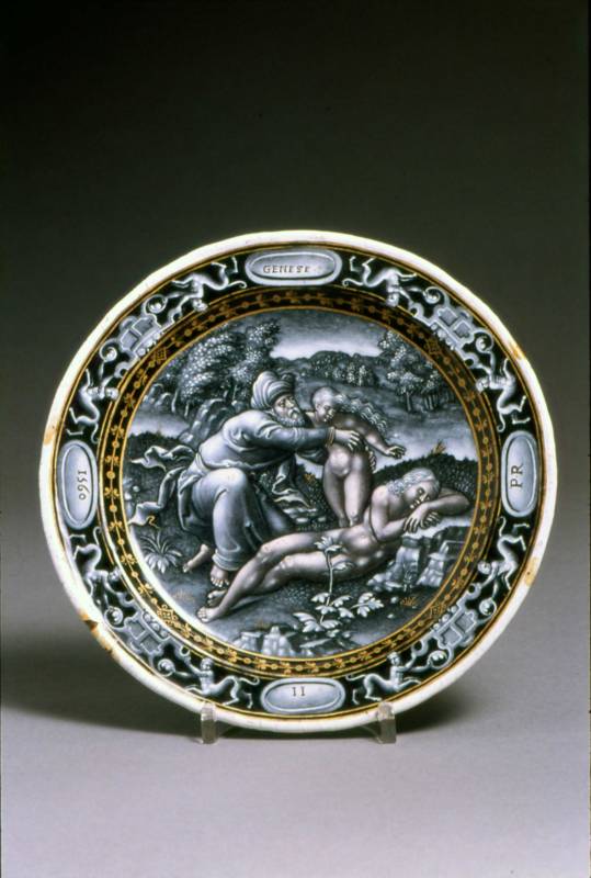 Plate: the Creation of Eve by Pierre Reymond