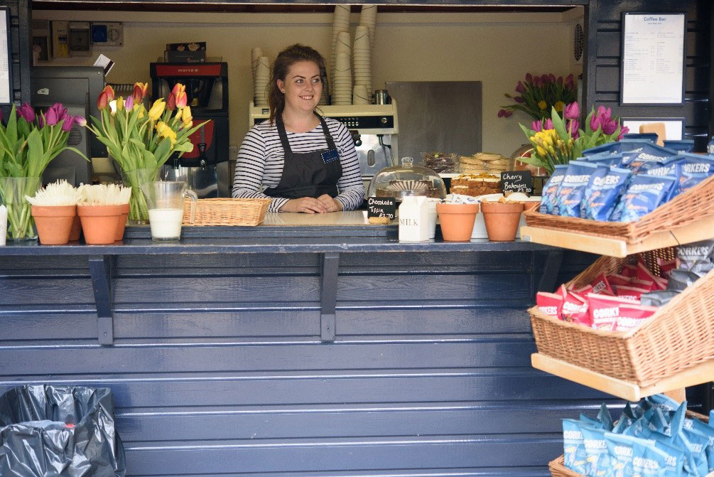 Fix your coffee cravings in eco-friendly style – why not try our food to go range from our outside coffee cart?