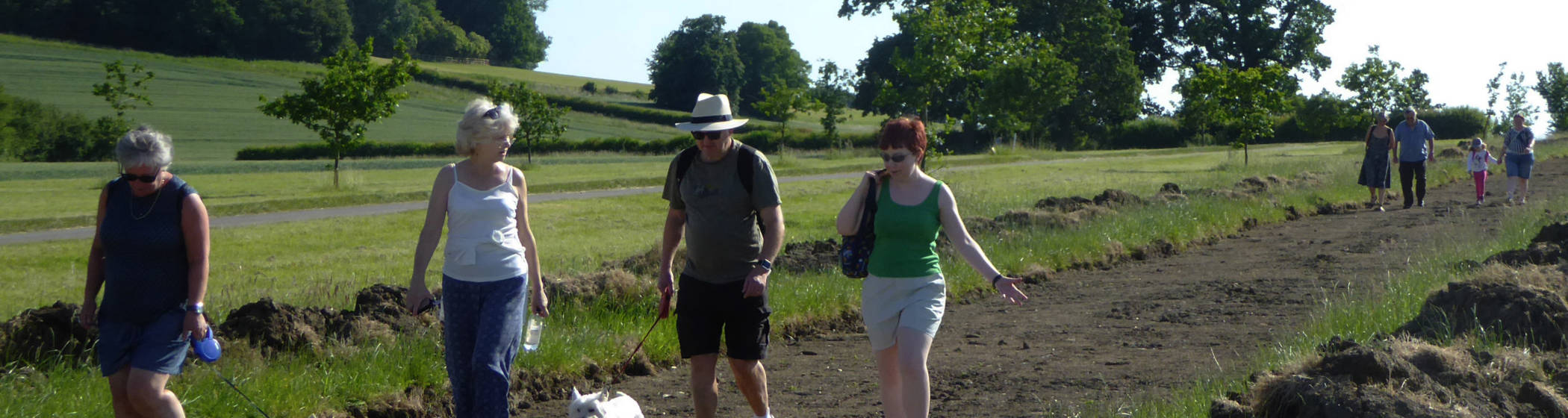 Family walking the Greenway