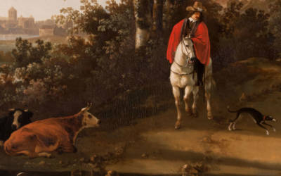 Aelburt Cuyp, Landscape with a Horseman, Figures, and Cattle, c. 1655