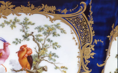 Sèvres porcelain manufactory, Fan-shaped jardiniere and stand, 1758