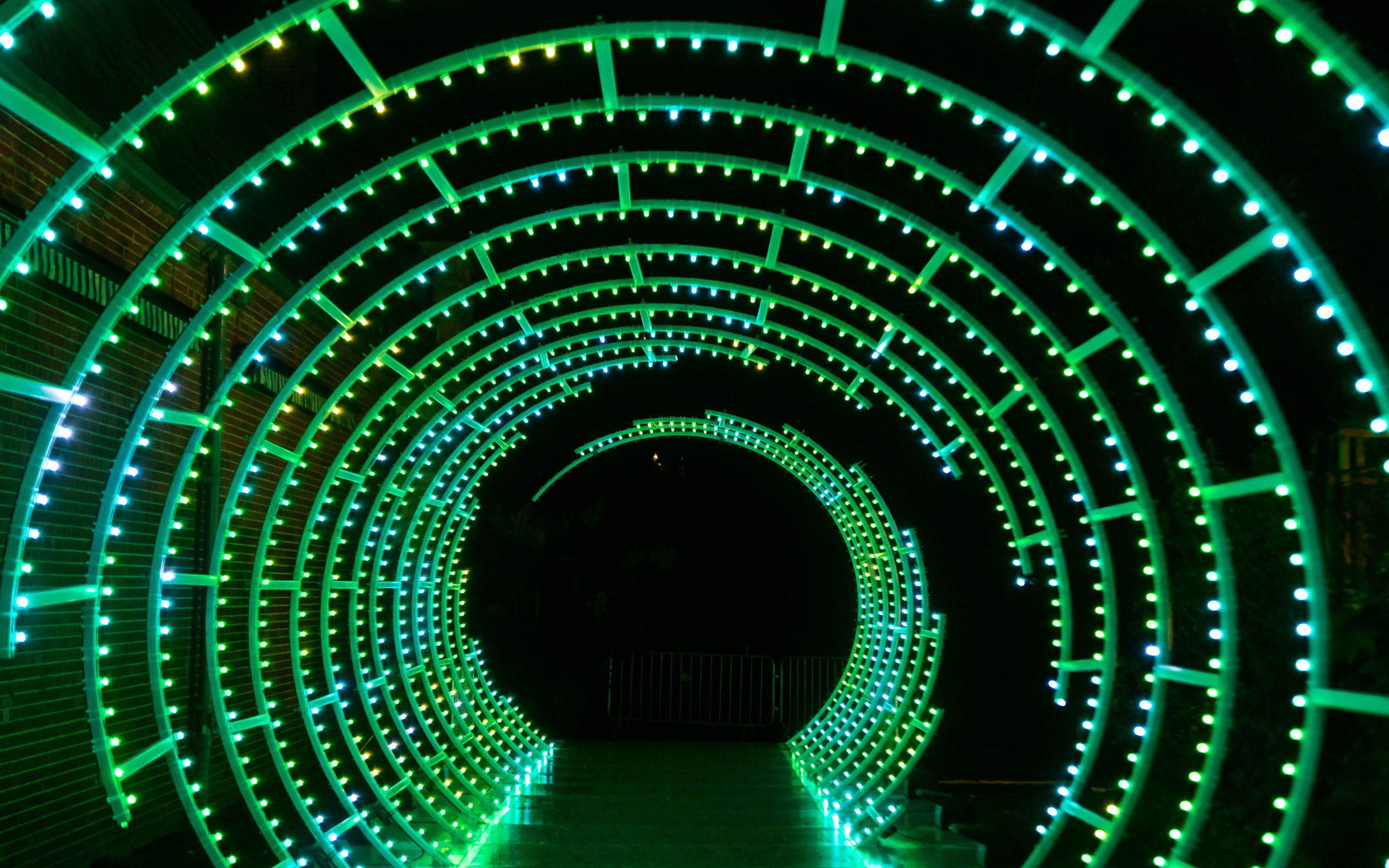 Tunnel of light christmas carnival