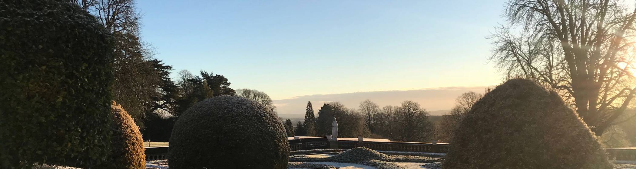 Parterre on a frosty morning