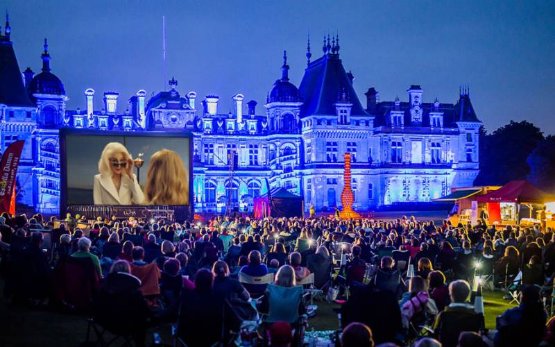 Open air cinema with the luna cinema, mammia mia