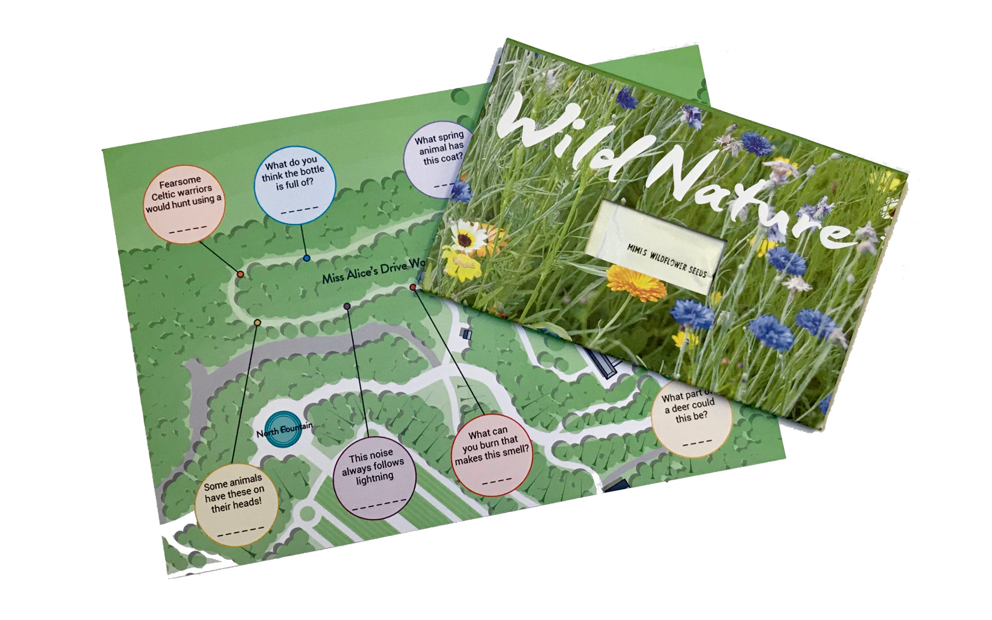 Trail map and seed packet