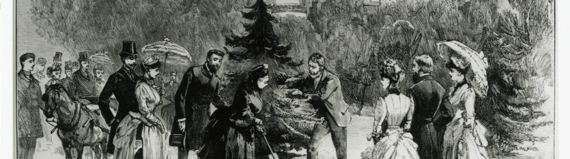 Queen Victoria planting a tree