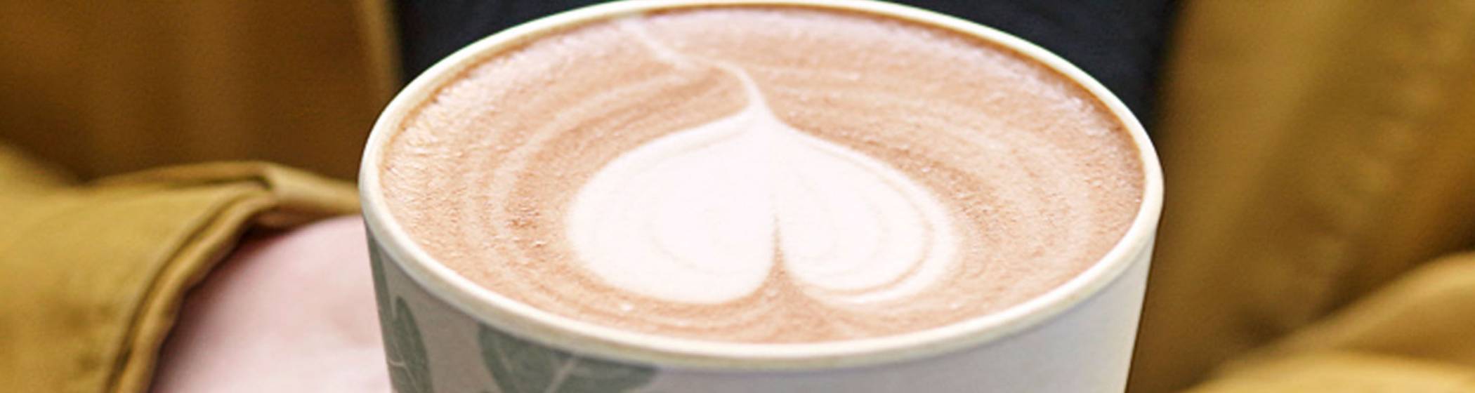 Close up of coffee cup