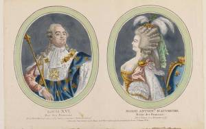 Dual Portrait Print of Louis XVI and Marie-Antoinette