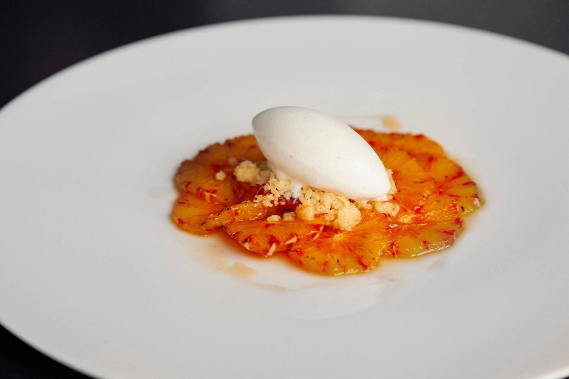 Dessert with ice cream