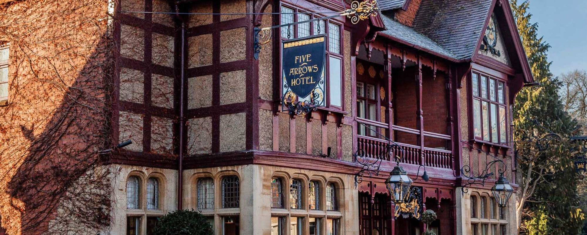 Five Arrows Hotel on a winter's day